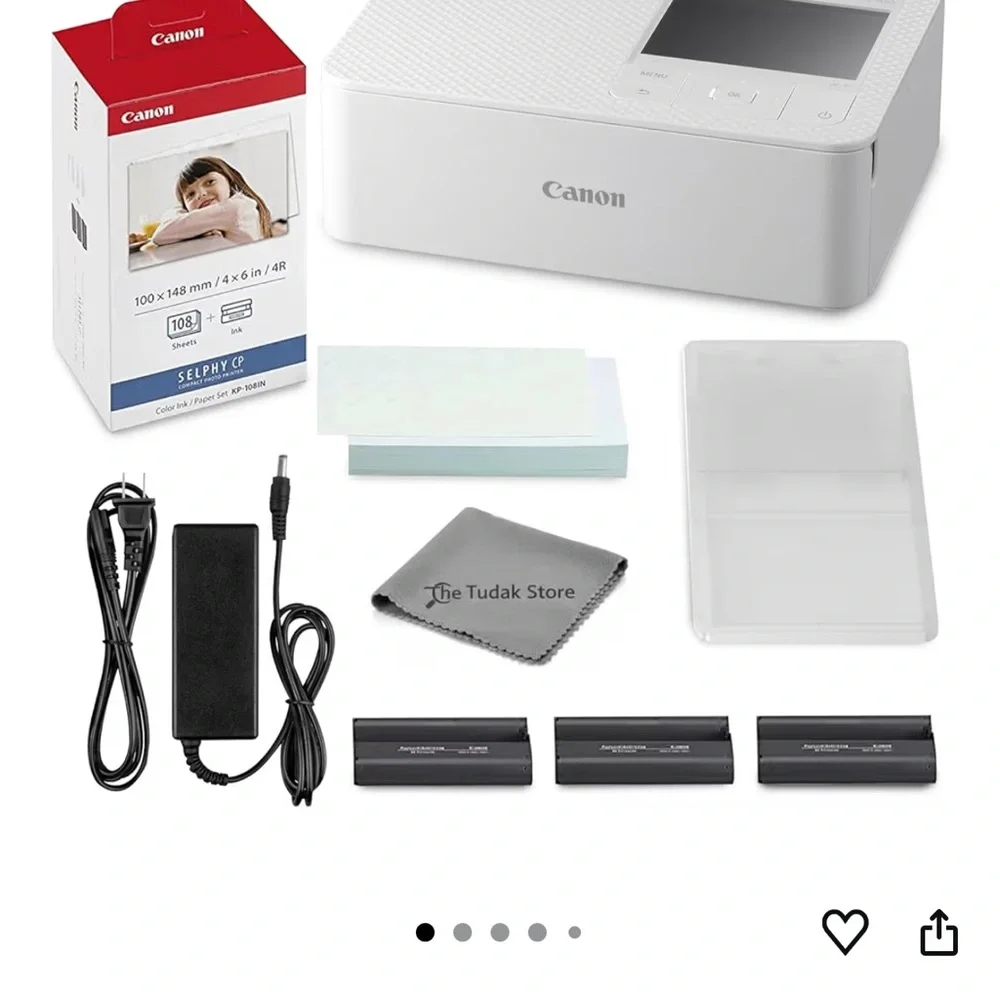 Canon SELPHY CP780 Compact Photo Printer - Silver and White